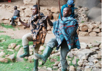 Traditional dance of the Basotho